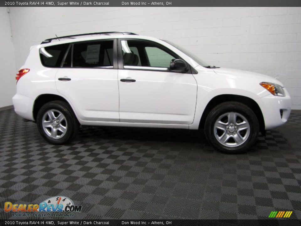 2010 Toyota RAV4 I4 4WD Super White / Dark Charcoal Photo #3