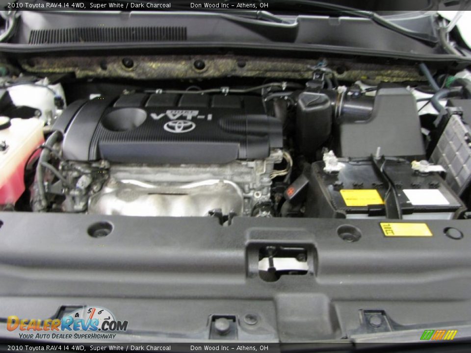 2010 Toyota RAV4 I4 4WD Super White / Dark Charcoal Photo #4
