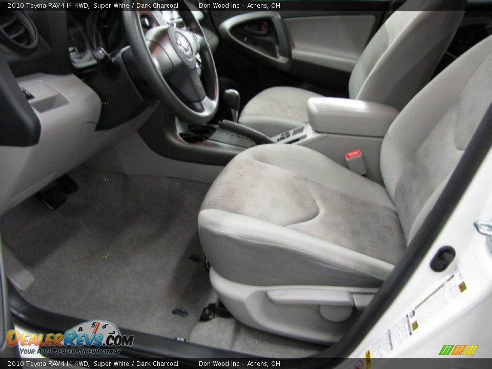 2010 Toyota RAV4 I4 4WD Super White / Dark Charcoal Photo #5