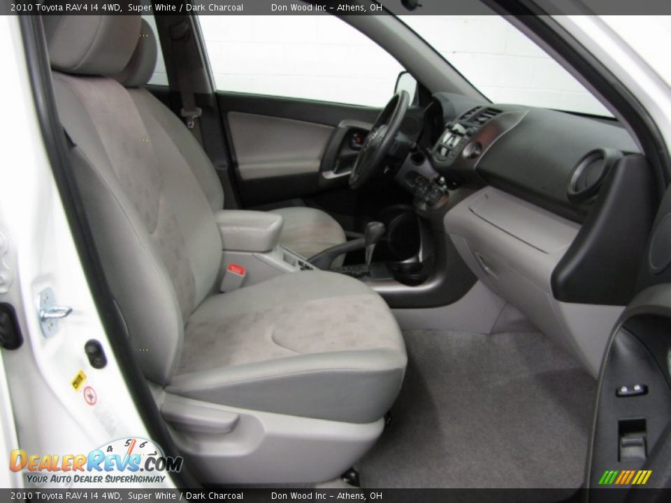 2010 Toyota RAV4 I4 4WD Super White / Dark Charcoal Photo #8