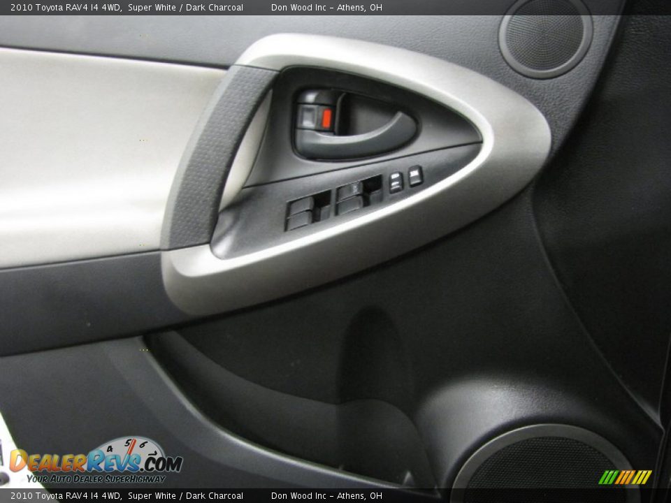 2010 Toyota RAV4 I4 4WD Super White / Dark Charcoal Photo #9