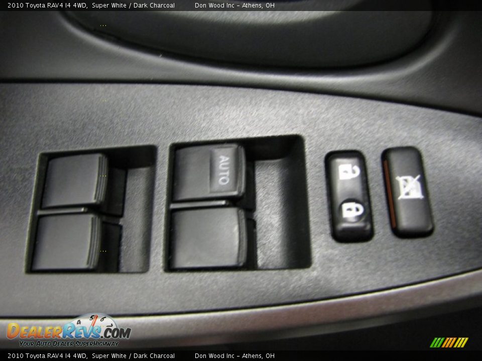 2010 Toyota RAV4 I4 4WD Super White / Dark Charcoal Photo #10