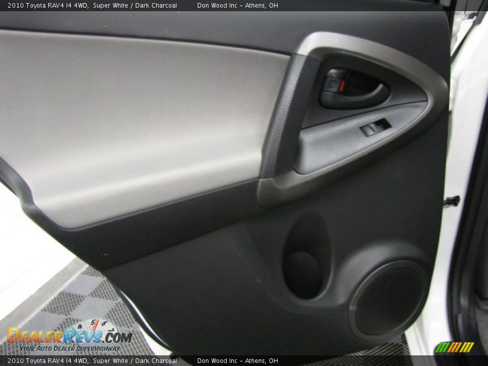 2010 Toyota RAV4 I4 4WD Super White / Dark Charcoal Photo #11