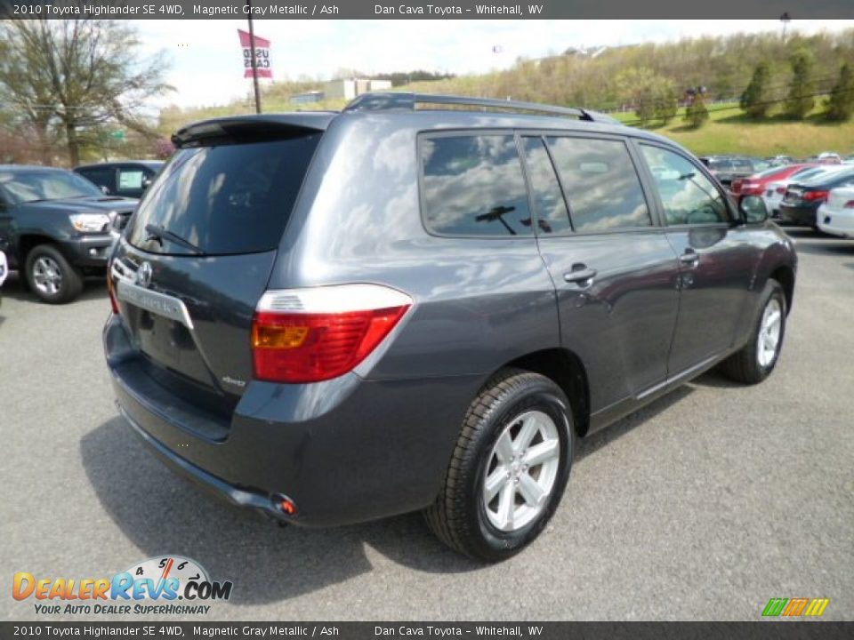 2010 Toyota Highlander SE 4WD Magnetic Gray Metallic / Ash Photo #4