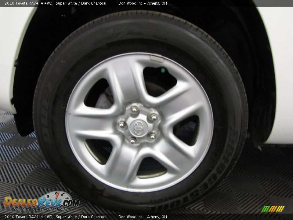 2010 Toyota RAV4 I4 4WD Super White / Dark Charcoal Photo #19