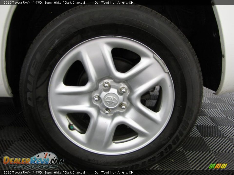 2010 Toyota RAV4 I4 4WD Super White / Dark Charcoal Photo #20