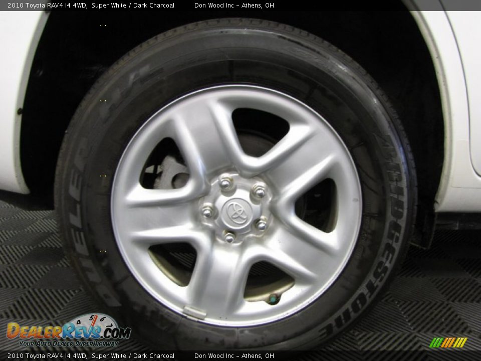 2010 Toyota RAV4 I4 4WD Super White / Dark Charcoal Photo #21