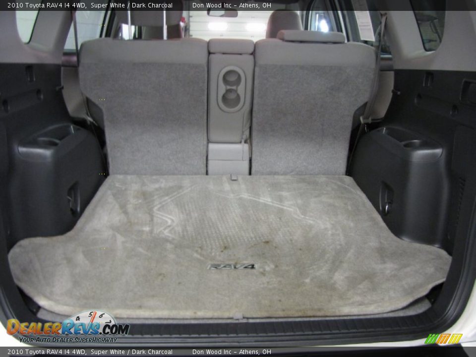 2010 Toyota RAV4 I4 4WD Super White / Dark Charcoal Photo #22