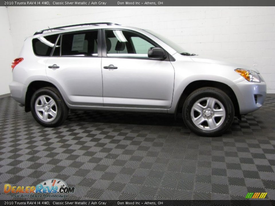 2010 Toyota RAV4 I4 4WD Classic Silver Metallic / Ash Gray Photo #3