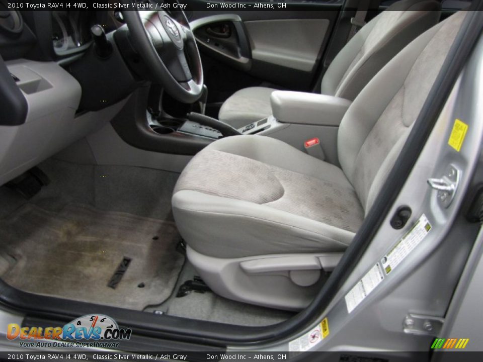 2010 Toyota RAV4 I4 4WD Classic Silver Metallic / Ash Gray Photo #6