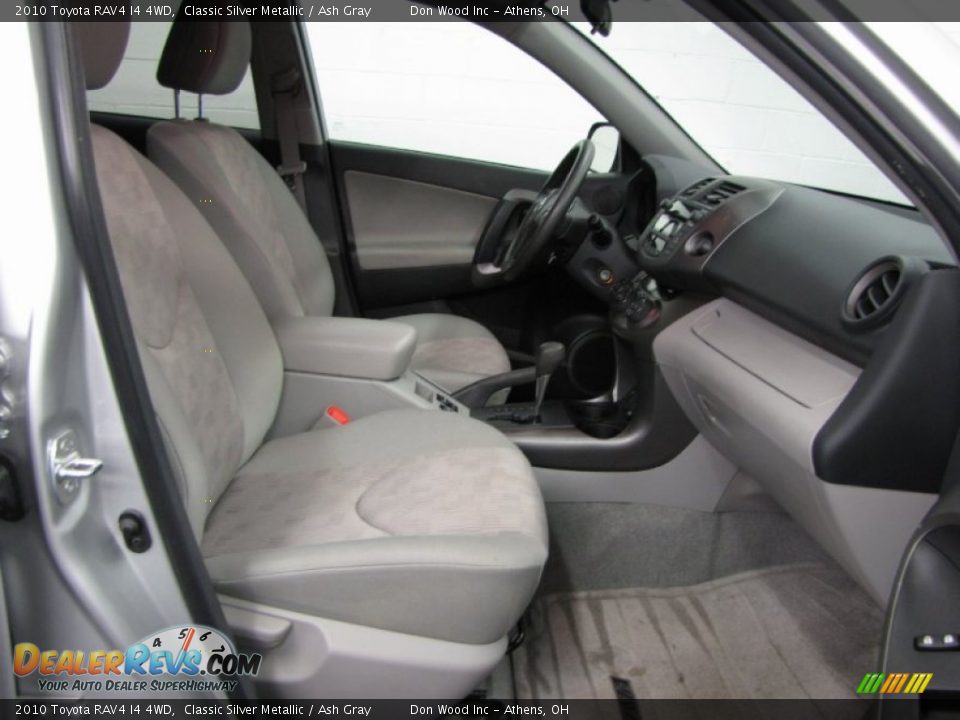 2010 Toyota RAV4 I4 4WD Classic Silver Metallic / Ash Gray Photo #9