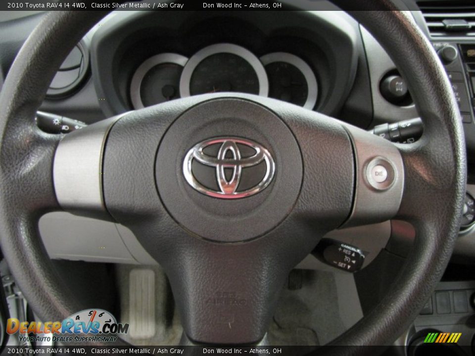2010 Toyota RAV4 I4 4WD Classic Silver Metallic / Ash Gray Photo #15