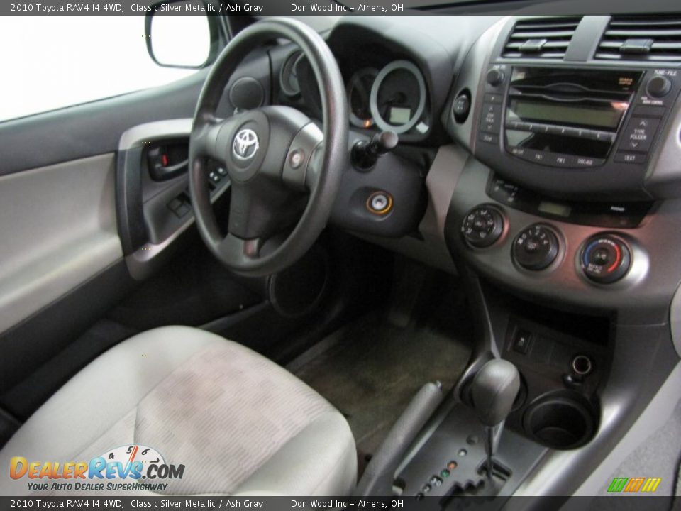 2010 Toyota RAV4 I4 4WD Classic Silver Metallic / Ash Gray Photo #21