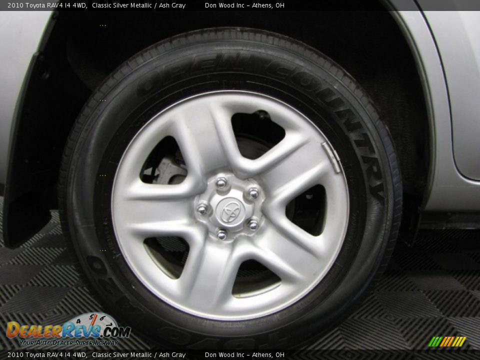 2010 Toyota RAV4 I4 4WD Classic Silver Metallic / Ash Gray Photo #23