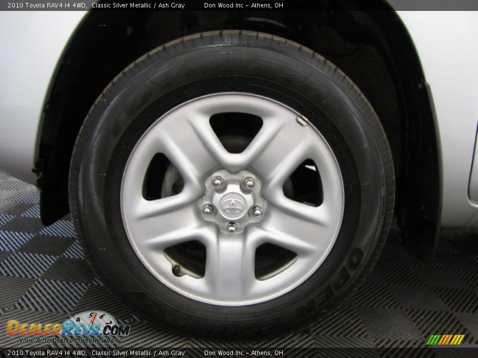 2010 Toyota RAV4 I4 4WD Classic Silver Metallic / Ash Gray Photo #24