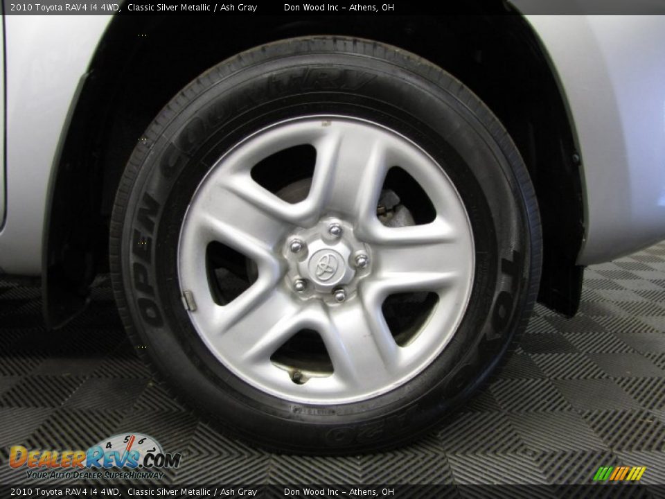 2010 Toyota RAV4 I4 4WD Classic Silver Metallic / Ash Gray Photo #25
