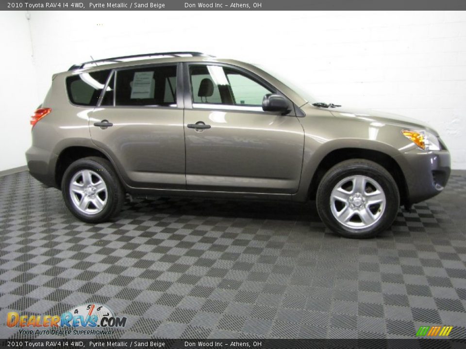 2010 Toyota RAV4 I4 4WD Pyrite Metallic / Sand Beige Photo #3