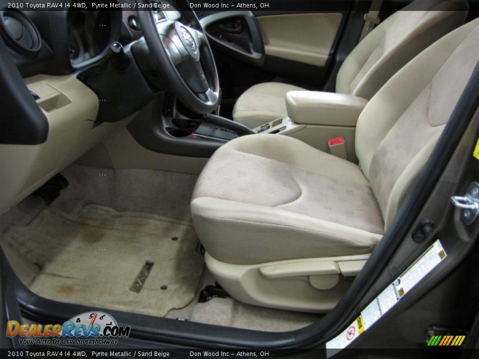 2010 Toyota RAV4 I4 4WD Pyrite Metallic / Sand Beige Photo #6