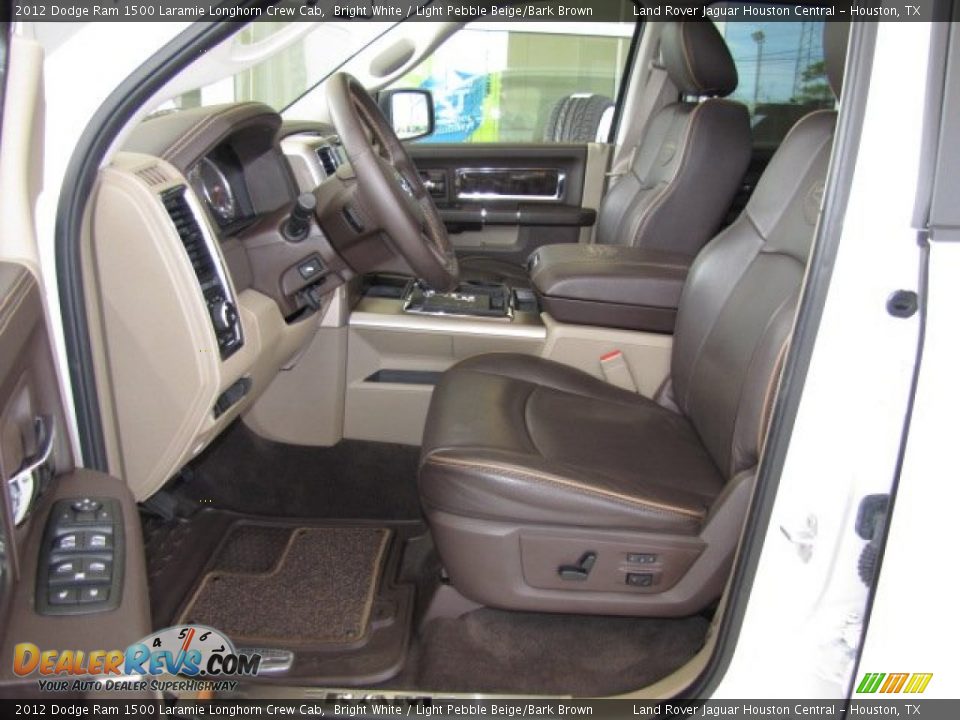 2012 Dodge Ram 1500 Laramie Longhorn Crew Cab Bright White / Light Pebble Beige/Bark Brown Photo #2
