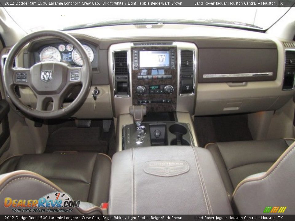2012 Dodge Ram 1500 Laramie Longhorn Crew Cab Bright White / Light Pebble Beige/Bark Brown Photo #3