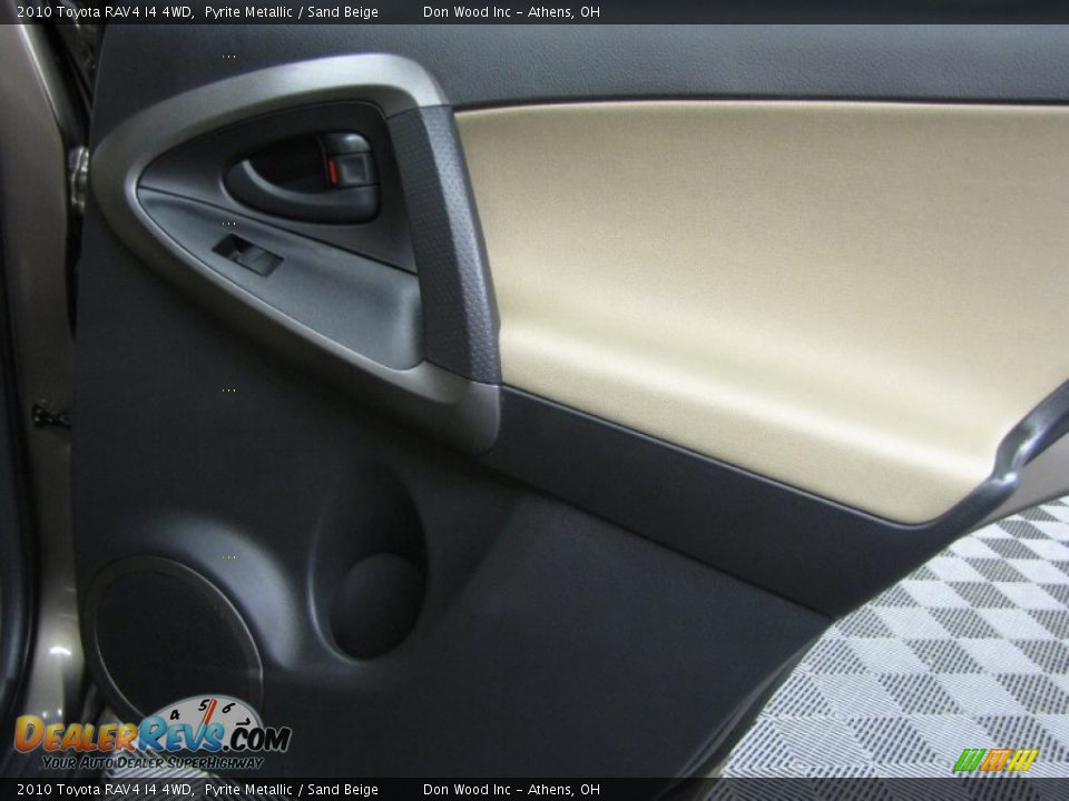 2010 Toyota RAV4 I4 4WD Pyrite Metallic / Sand Beige Photo #12