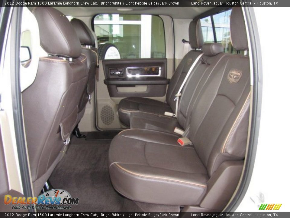 2012 Dodge Ram 1500 Laramie Longhorn Crew Cab Bright White / Light Pebble Beige/Bark Brown Photo #4