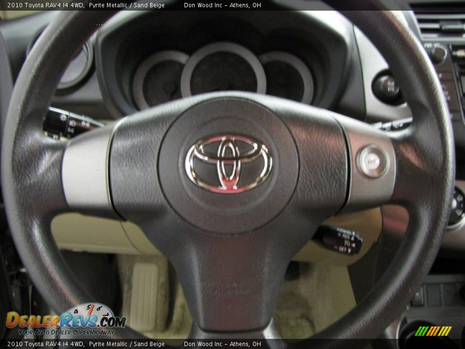 2010 Toyota RAV4 I4 4WD Pyrite Metallic / Sand Beige Photo #14