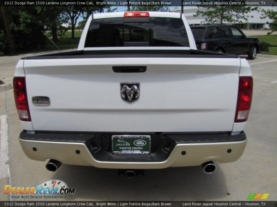 2012 Dodge Ram 1500 Laramie Longhorn Crew Cab Bright White / Light Pebble Beige/Bark Brown Photo #9