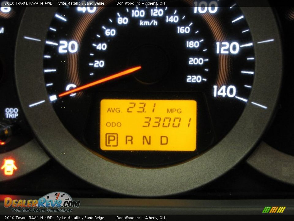 2010 Toyota RAV4 I4 4WD Pyrite Metallic / Sand Beige Photo #18