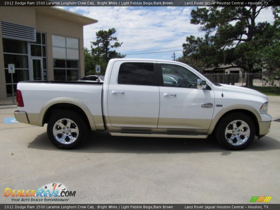 2012 Dodge Ram 1500 Laramie Longhorn Crew Cab Bright White / Light Pebble Beige/Bark Brown Photo #13