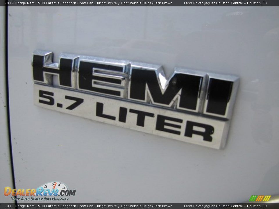 2012 Dodge Ram 1500 Laramie Longhorn Crew Cab Bright White / Light Pebble Beige/Bark Brown Photo #14