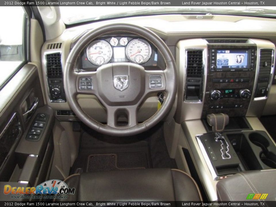 2012 Dodge Ram 1500 Laramie Longhorn Crew Cab Bright White / Light Pebble Beige/Bark Brown Photo #16
