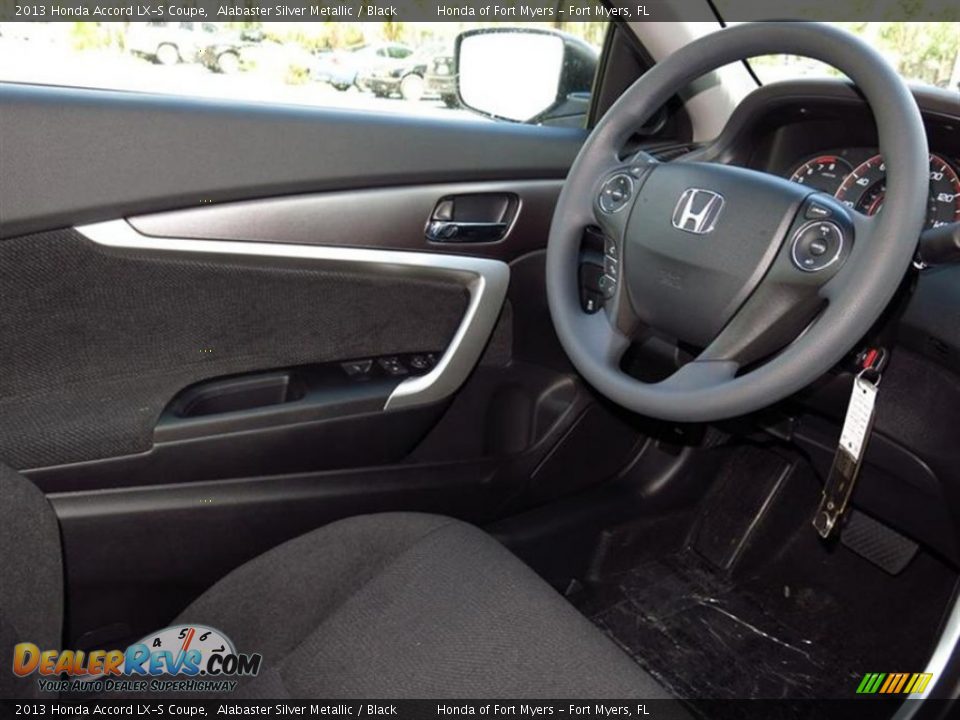 2013 Honda Accord LX-S Coupe Alabaster Silver Metallic / Black Photo #6