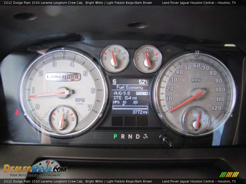 2012 Dodge Ram 1500 Laramie Longhorn Crew Cab Bright White / Light Pebble Beige/Bark Brown Photo #20