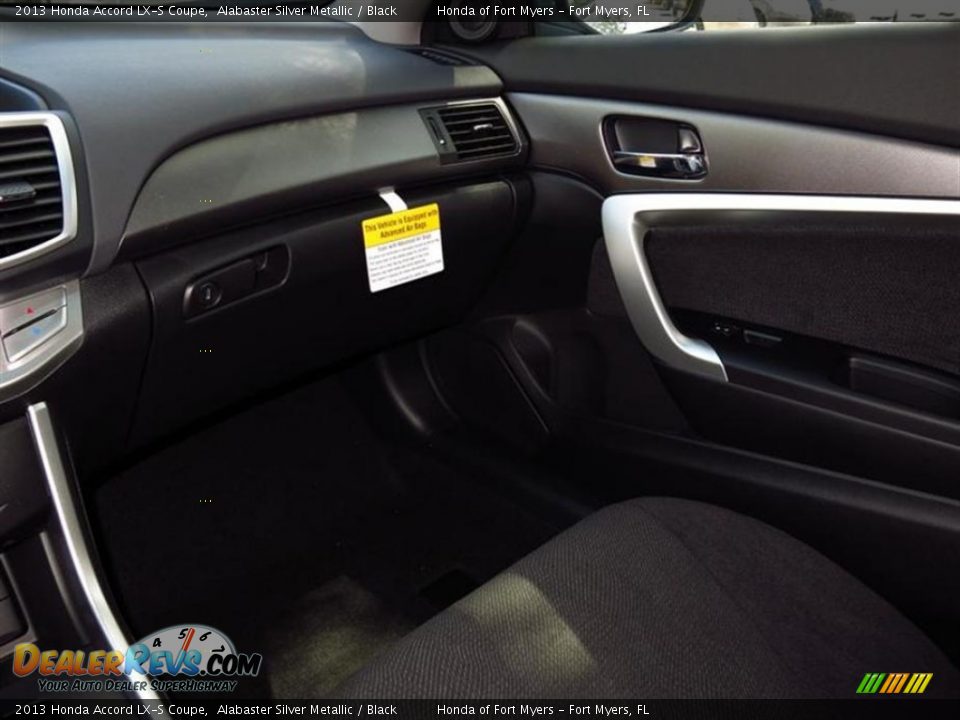 2013 Honda Accord LX-S Coupe Alabaster Silver Metallic / Black Photo #8