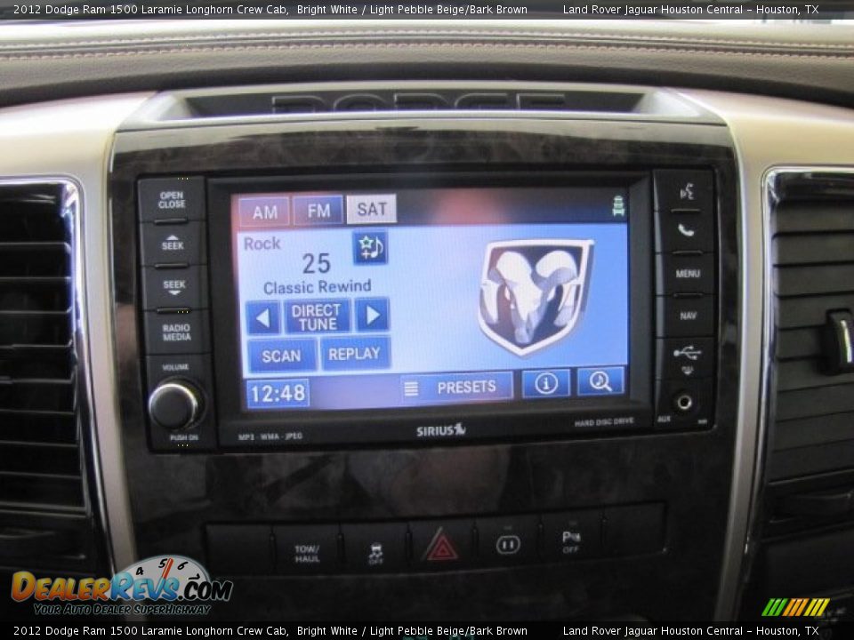 2012 Dodge Ram 1500 Laramie Longhorn Crew Cab Bright White / Light Pebble Beige/Bark Brown Photo #23