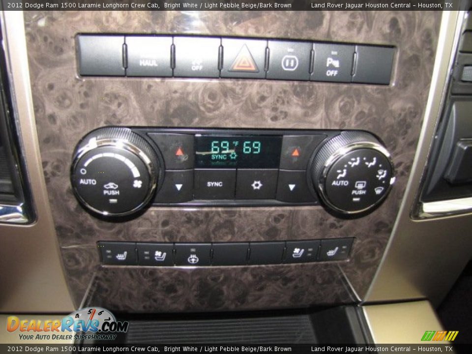 2012 Dodge Ram 1500 Laramie Longhorn Crew Cab Bright White / Light Pebble Beige/Bark Brown Photo #26