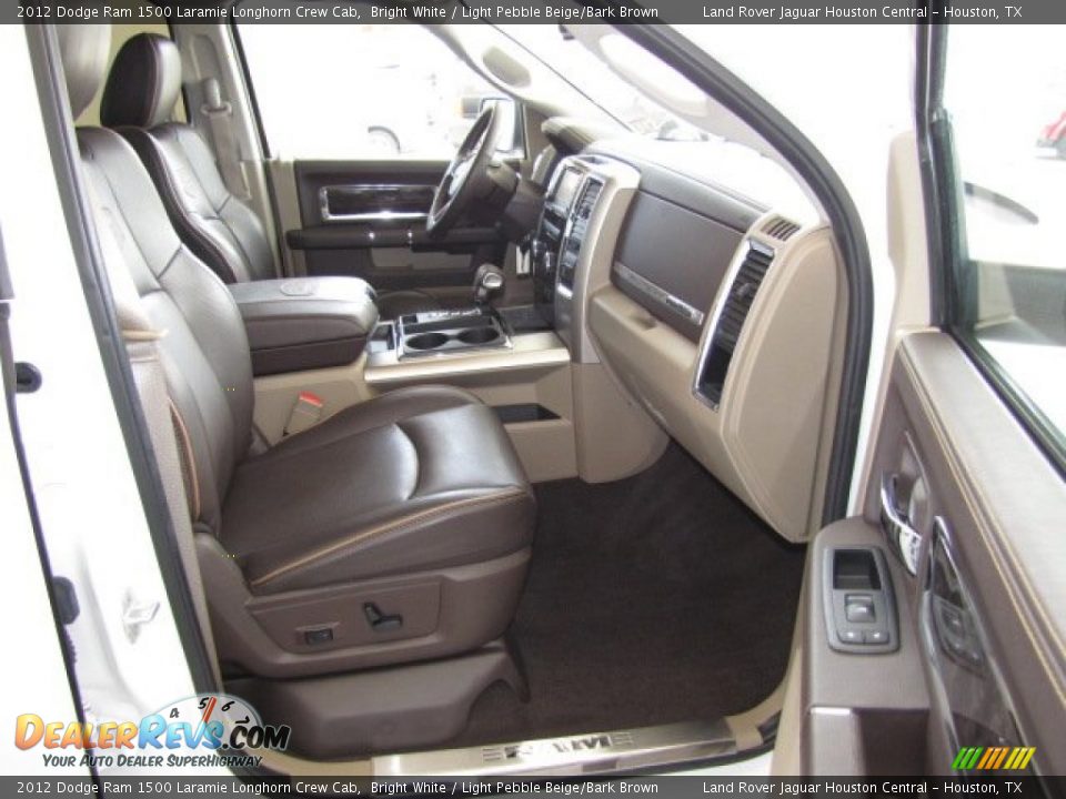 2012 Dodge Ram 1500 Laramie Longhorn Crew Cab Bright White / Light Pebble Beige/Bark Brown Photo #30