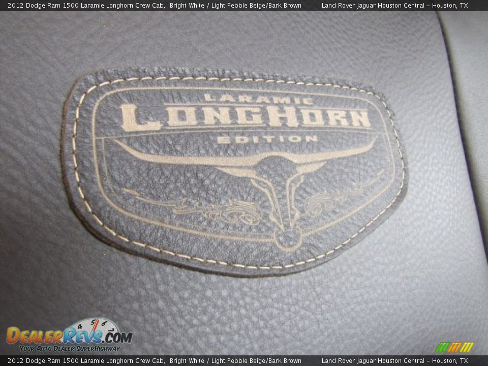 2012 Dodge Ram 1500 Laramie Longhorn Crew Cab Bright White / Light Pebble Beige/Bark Brown Photo #33