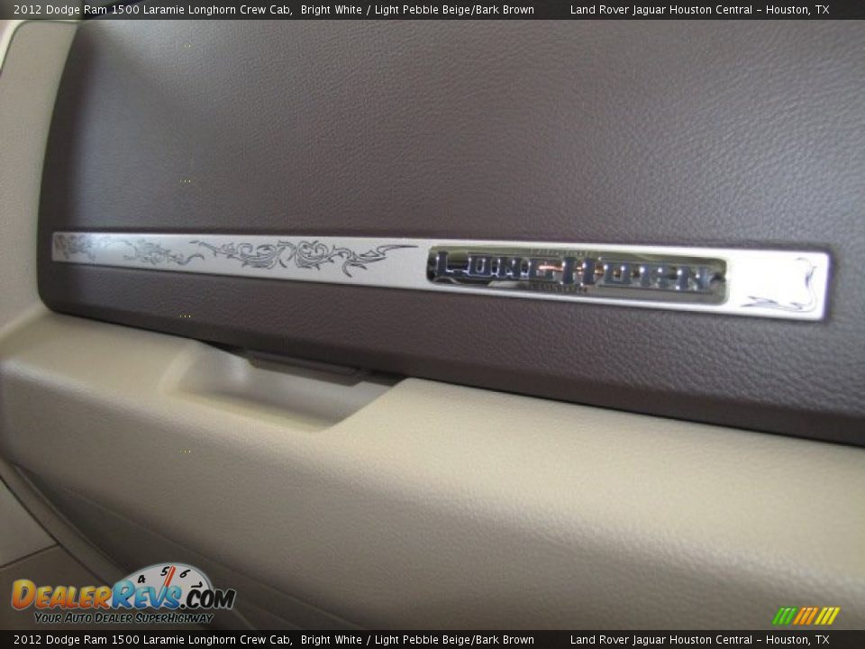 2012 Dodge Ram 1500 Laramie Longhorn Crew Cab Bright White / Light Pebble Beige/Bark Brown Photo #34