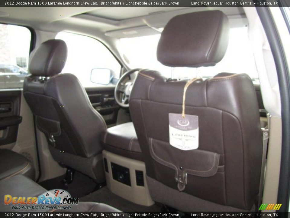 2012 Dodge Ram 1500 Laramie Longhorn Crew Cab Bright White / Light Pebble Beige/Bark Brown Photo #36