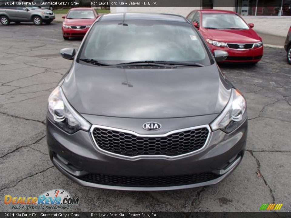 2014 Kia Forte EX Gunmetal Gray / Gray Photo #3