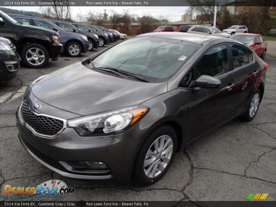 2014 Kia Forte EX Gunmetal Gray / Gray Photo #4