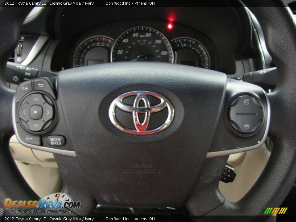 2012 Toyota Camry LE Cosmic Gray Mica / Ivory Photo #18