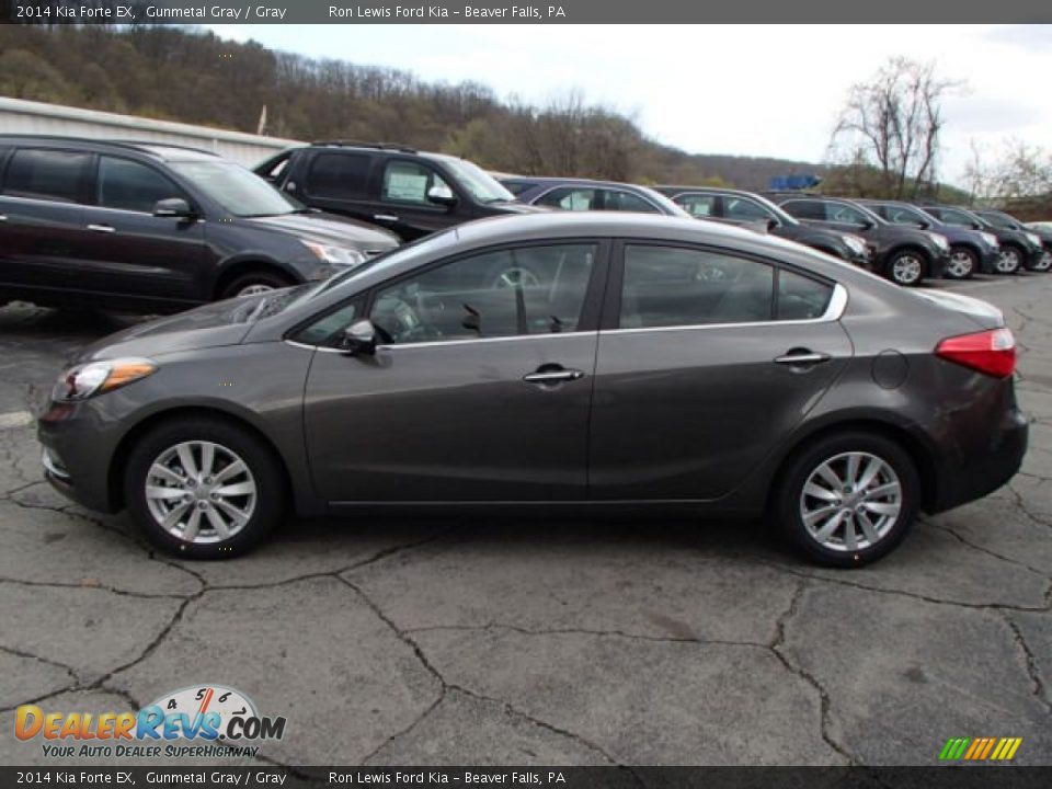 Gunmetal Gray 2014 Kia Forte EX Photo #5