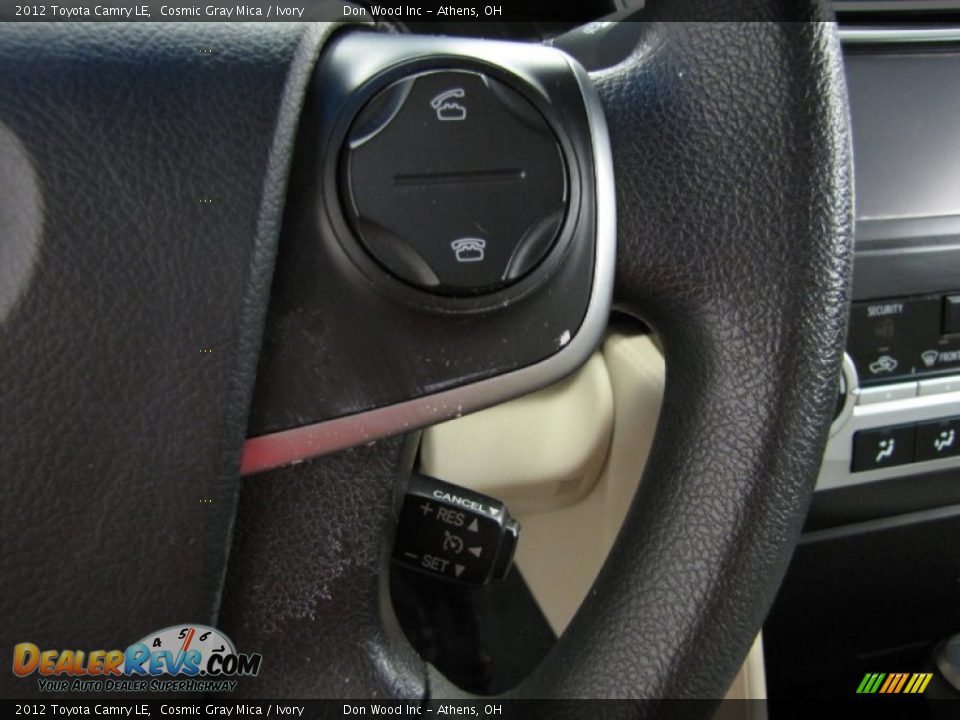 2012 Toyota Camry LE Cosmic Gray Mica / Ivory Photo #20