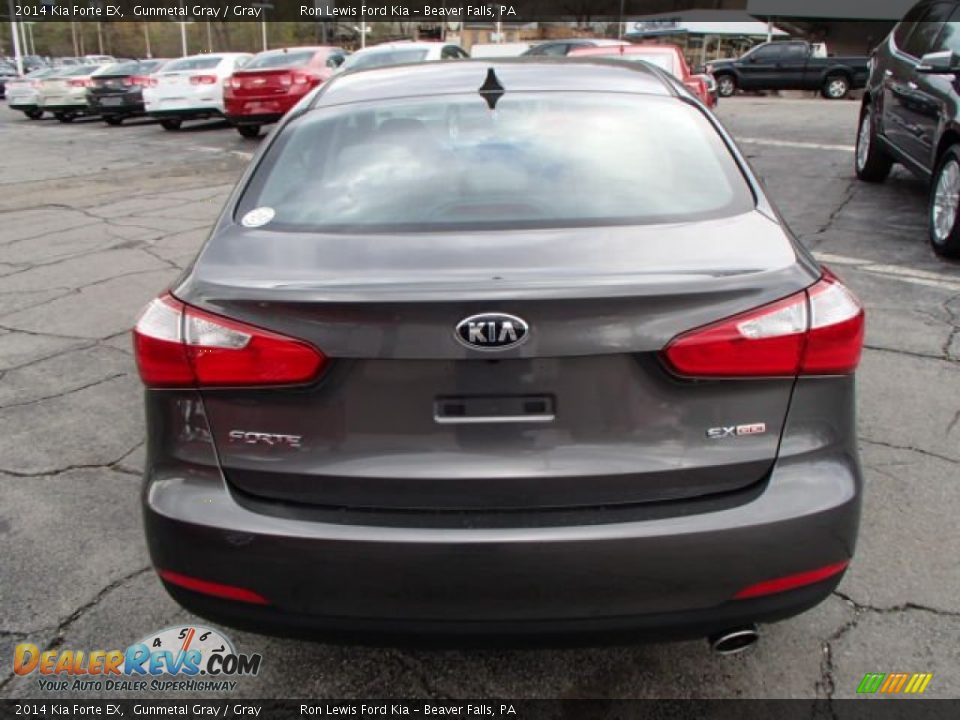 2014 Kia Forte EX Gunmetal Gray / Gray Photo #7