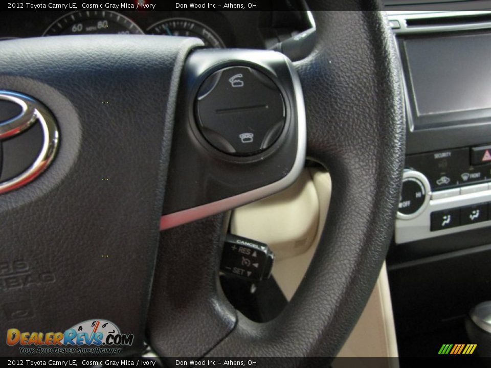 2012 Toyota Camry LE Cosmic Gray Mica / Ivory Photo #21