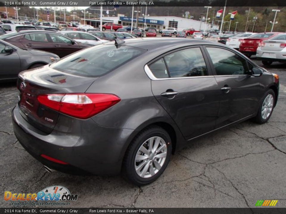 2014 Kia Forte EX Gunmetal Gray / Gray Photo #8