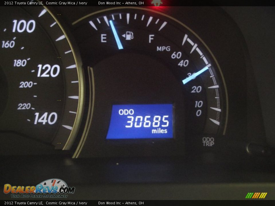 2012 Toyota Camry LE Cosmic Gray Mica / Ivory Photo #25